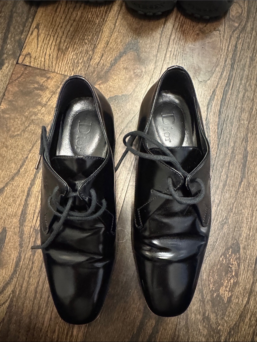 Dior Black Leather Lace-Up Boy Shoes